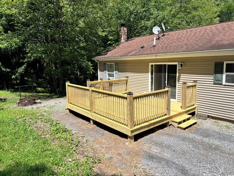 New Deck built in 2024 accessible from inside with no steps.