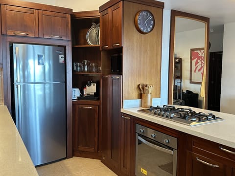New fridge and Nespresso machine provided