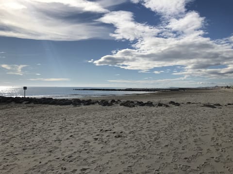 On the beach