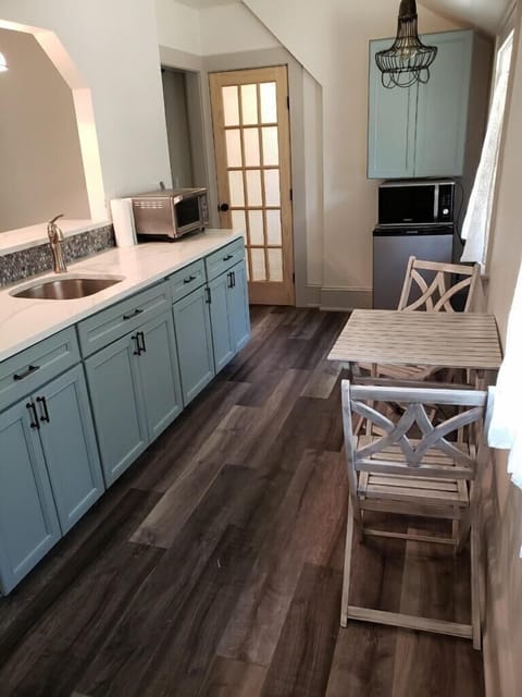 There's room to dine in the kitchenette area.