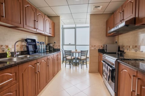 Kitchen with a breakfast area