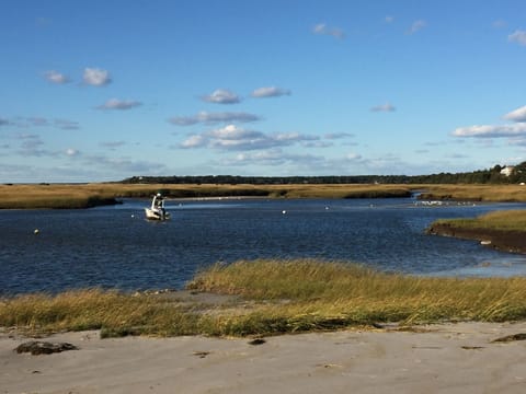 Beach nearby, sun loungers