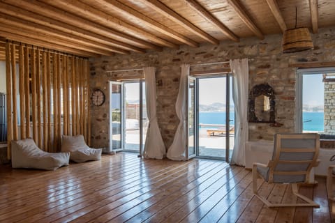 Inside of the villa with beautiful sea view
