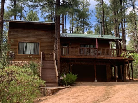 A home, in the Ponderosa Pines