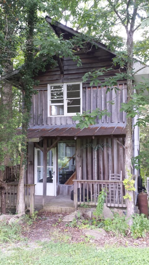 Front door of cabin.