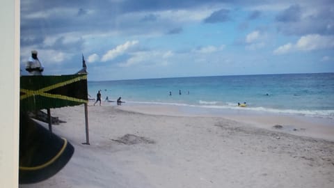 Beach nearby, sun loungers