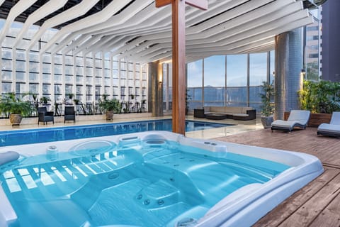 Indoor pool, a heated pool