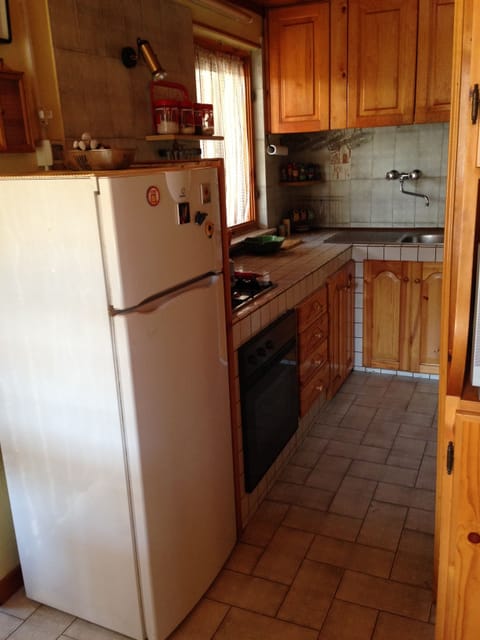 Fridge, oven, stovetop, cookware/dishes/utensils