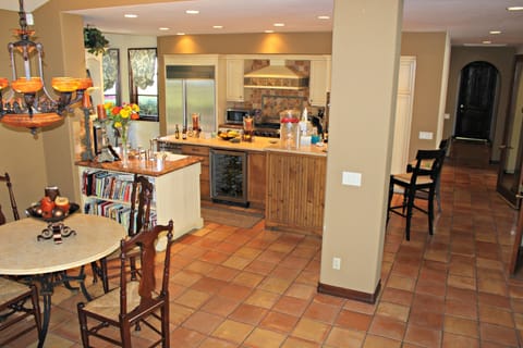 Kitchen contains all amenities including Viking gas stove and Sub Zero refrig