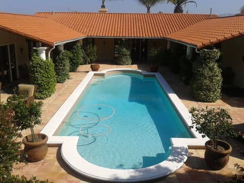 .View from upper garden and lawn