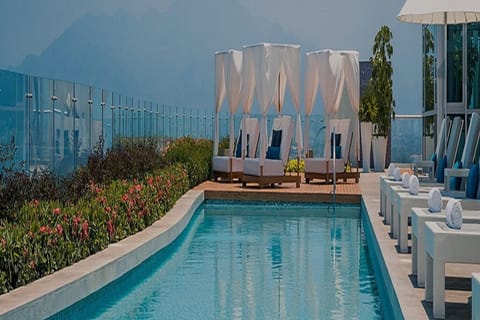 Indoor pool, outdoor pool