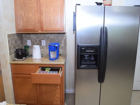 Refrigerator and Coffee Machine 