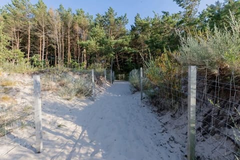 Nearby sand beach.
