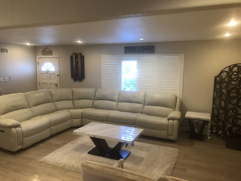 Large comfy livingroom sofa with recliners