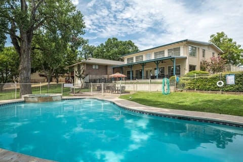 This pool is shared with the property next door, but rest assured you won't be disappointed!