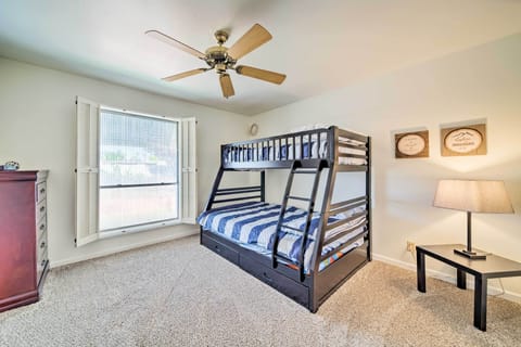 Kids love the third bedroom with a twin/full bunk bed.