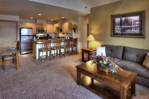 Great room-living and kitchen area