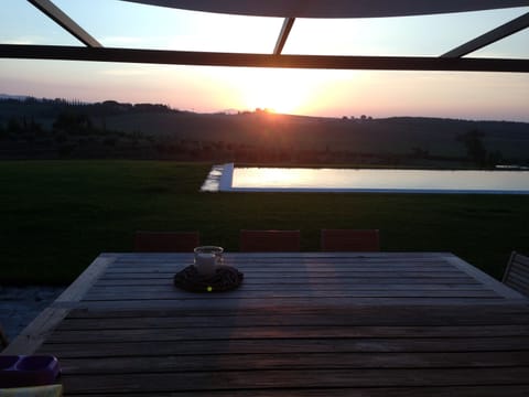 winter/autumn sunset view 