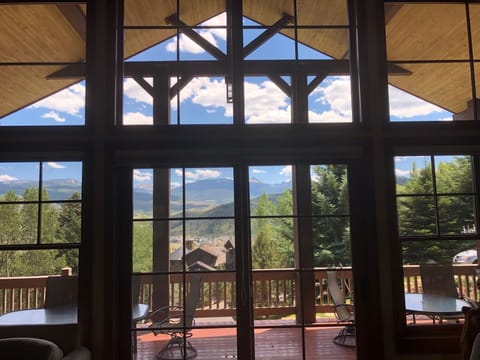 Summer mtn view from great room