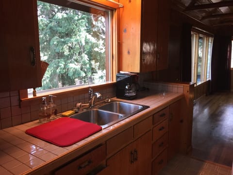 Look out at the trees and property and watch the deer!