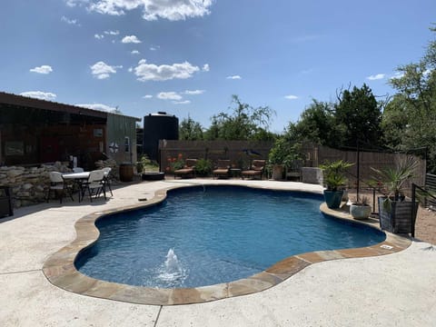 Take the sizzle out of the Texas heat with a cooling dip in the pavilion pool!