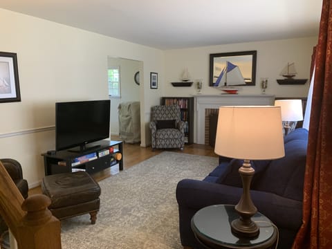 Smart TV, fireplace, video library, computer monitors