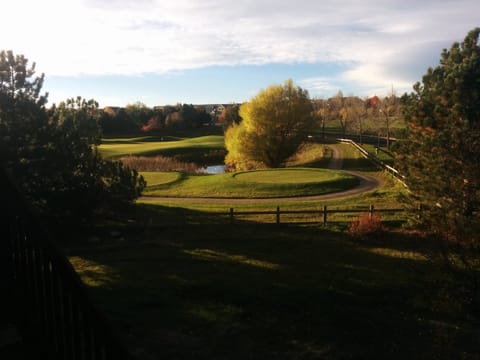 The view of the 12th tee from the deck