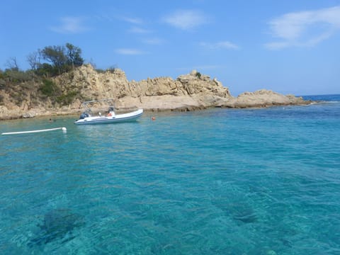 Beach nearby, sun loungers