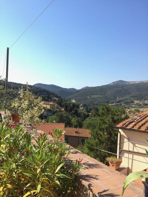 Terrace  - view on the hills