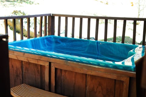 Private hot tub on the deck.