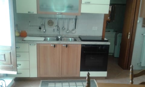 Fridge, stovetop, cookware/dishes/utensils