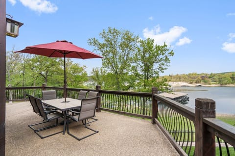 Welcome to Lodge #6 with a gorgeous view of the lake from the deck