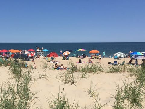 Beach nearby, sun loungers