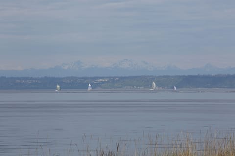 Looking out from The Cradle, Puget Sound and the Cascade Mountain Range