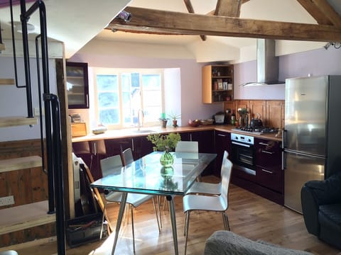 light filled open plan kitchen-diner-living room