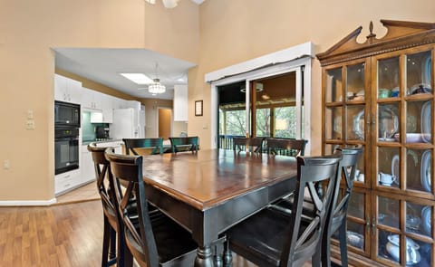 Dining table with seating for 6