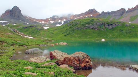 Hiking trails abound in SW Colorado and some lead to beautiful alpine lakes.