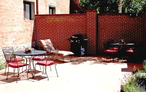 Shared back patio and grilling area