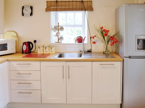 Great kitchen with wooden worktops | Dunlappie Lodge, Edzell, near Brechin