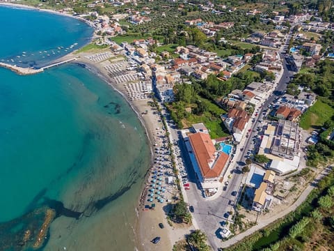 Roda, 2 km away, offers a variety of restaurants and bars right on the beach