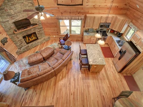 Aerial view of living area