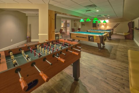 If the kids have had enough of the pool, take them to the shared games room.