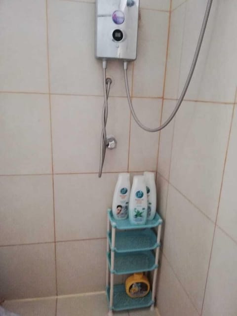 Shower, towels, soap