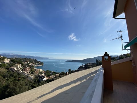 Terrace with incredible views and full size table for outdoor dining