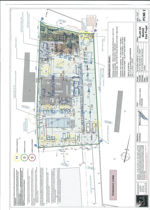 Drawing from the plot. Plot of approximately 1050 m2.
Rear plot annexe ca. 100m2