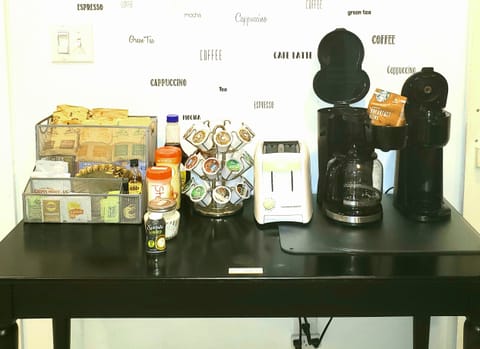 COFFEE:
Keurig /Starbucks Coffee
Keurig Coffee Pods