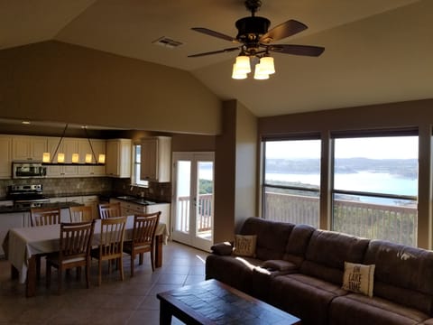 The spacious open floor plan allows for the whole family to be together.