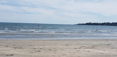 Beach nearby, sun loungers