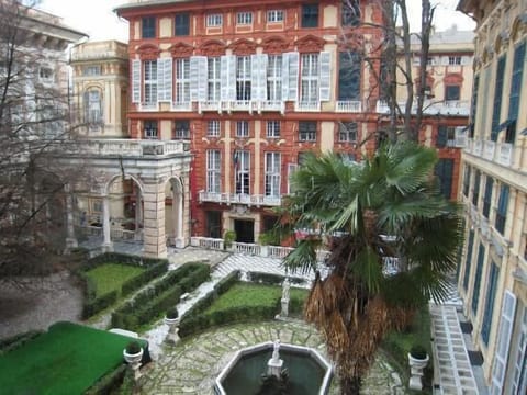 East, 450 m: The famous Strada Nuova with the museums UNESCO World Heritage