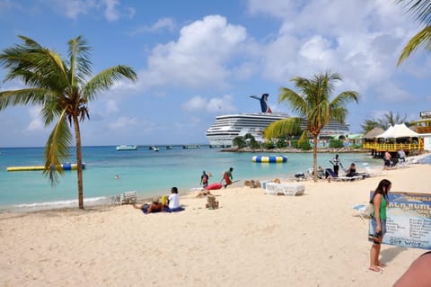 Sun loungers, beach towels